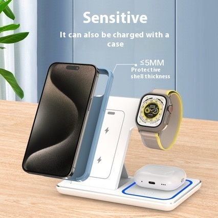 DG Voltivo Foldable 3-in-1 Wireless Charging Station with Night Light