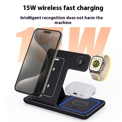 DG Voltivo Foldable 3-in-1 Wireless Charging Station with Night Light