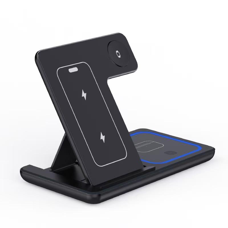 DG Voltivo Foldable 3-in-1 Wireless Charging Station with Night Light
